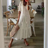 Suza Stufen-Maxikleid aus Spitze